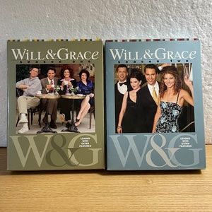 Will & Grace DVD Set The Complete Seasons 1 & 2 4 DVDs Season w/ Extra Features